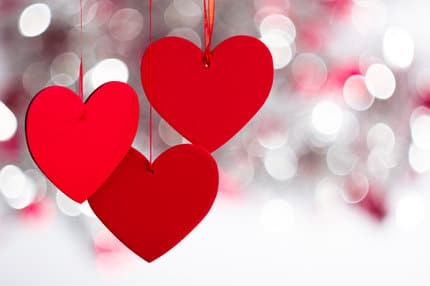 small hearts valentines day