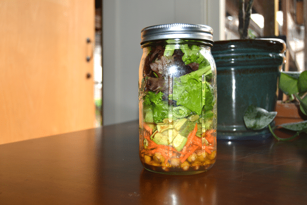 Salad in a jar - Courtney