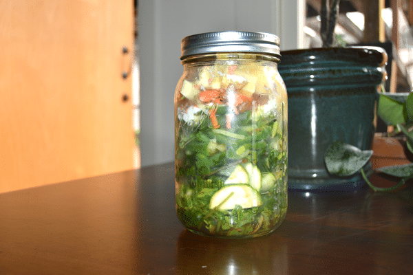 Salad in a jar - Natalie