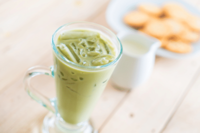 An Iced Matcha Almond Milk Latte Recipe You Can Make at Home 1