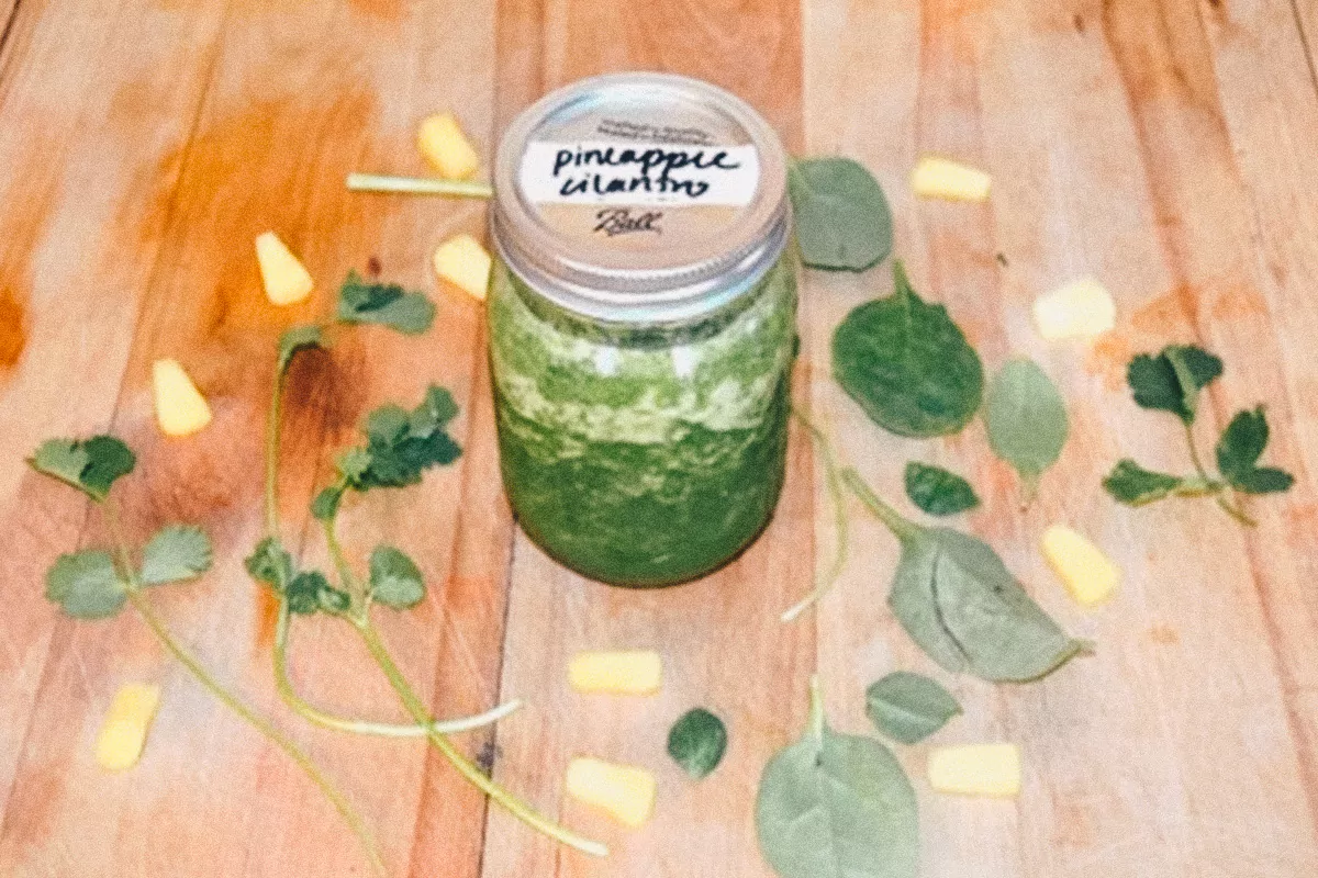 Pineapple Cilantro - Herbal Smoothie Recipes