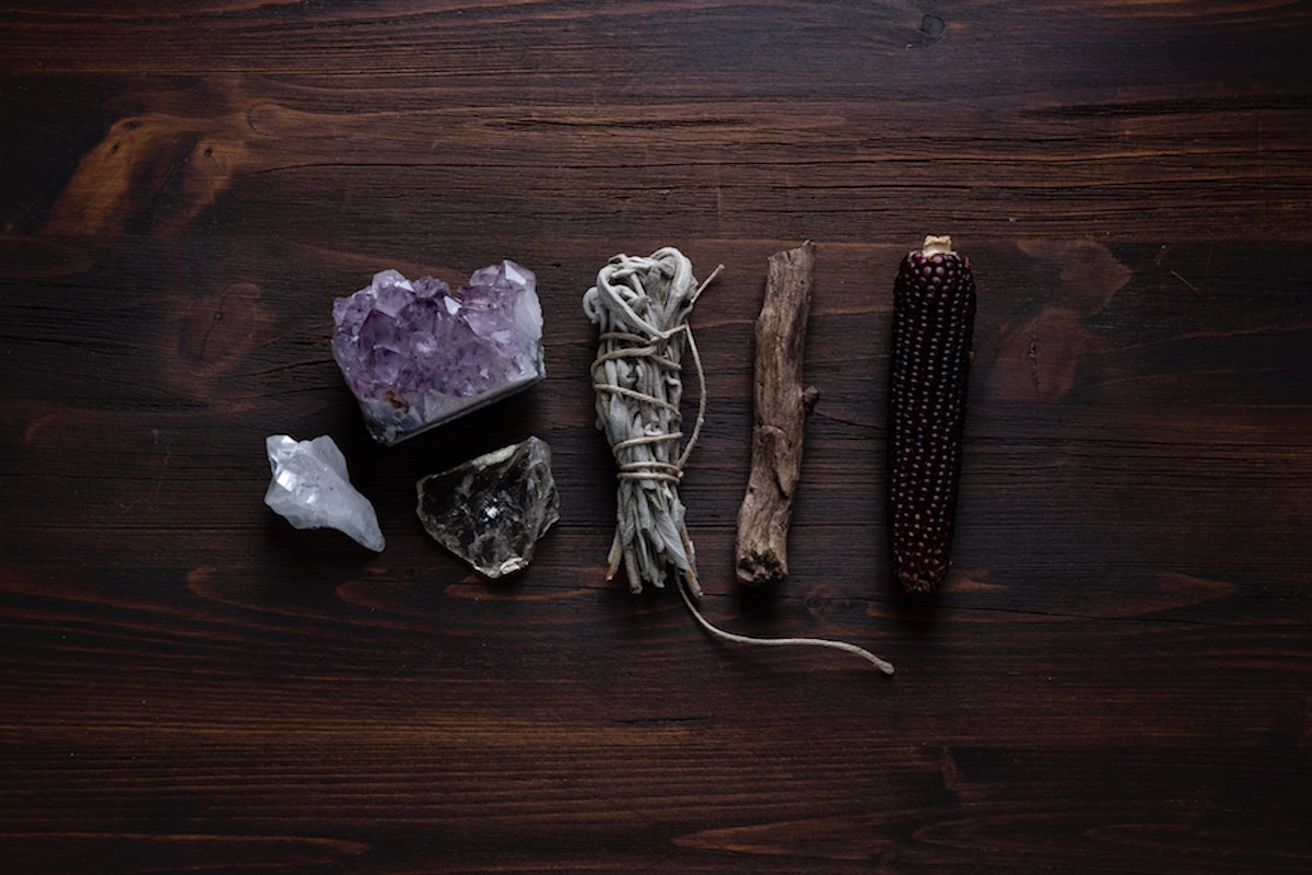 burning sage