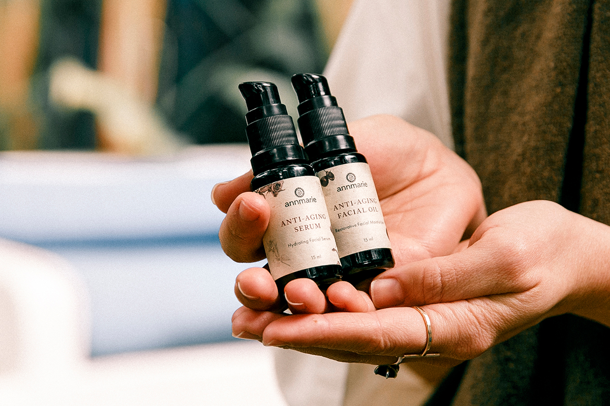 The Anti-Aging Serum and Anti-Aging Facial Oil are two our bestselling products.