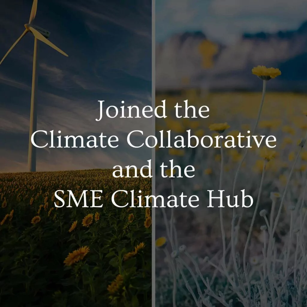 Joined the Climate Collaborative and the SME Climate Hub