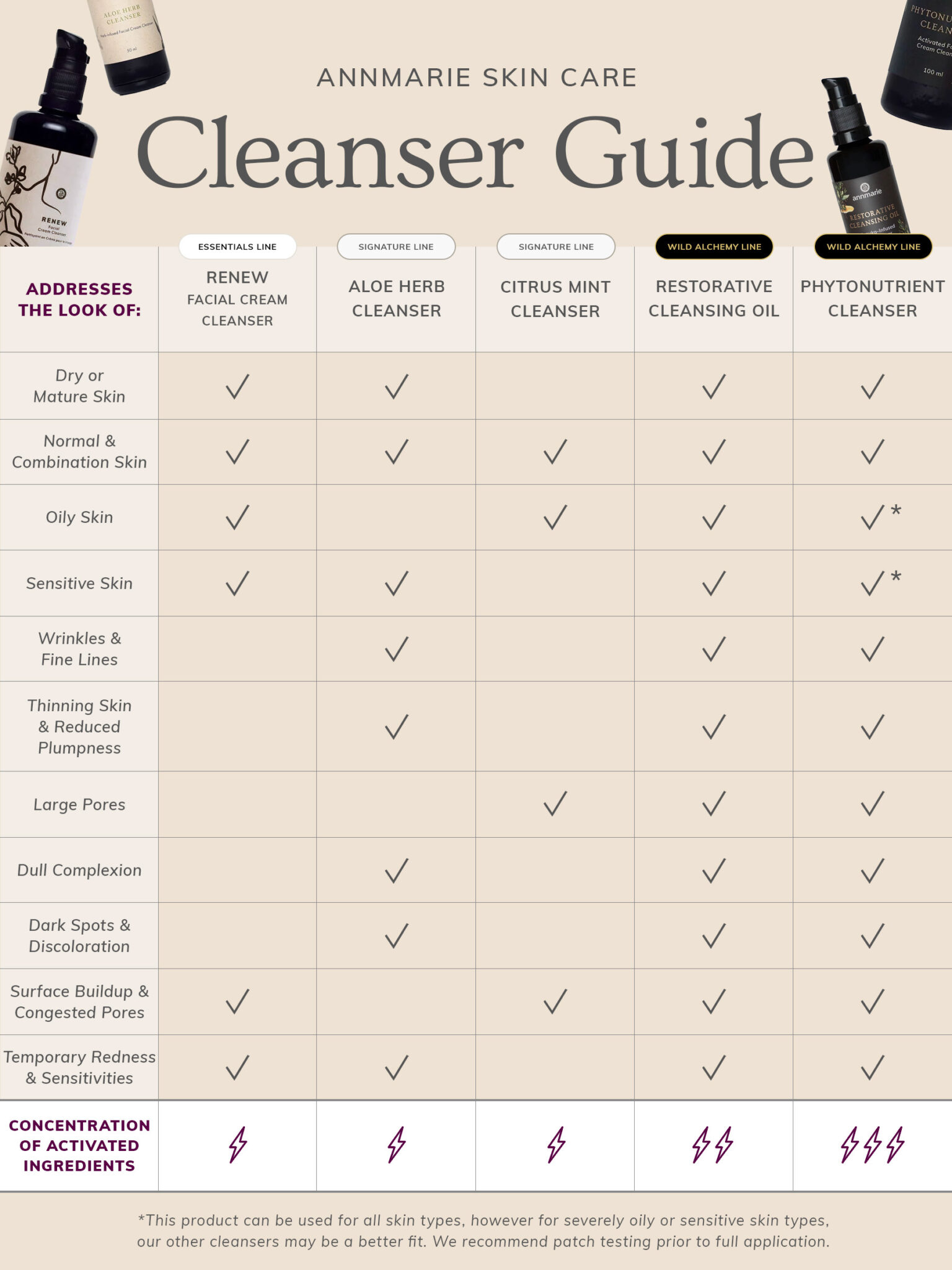 Annmarie Skin Care Cleanser Guide