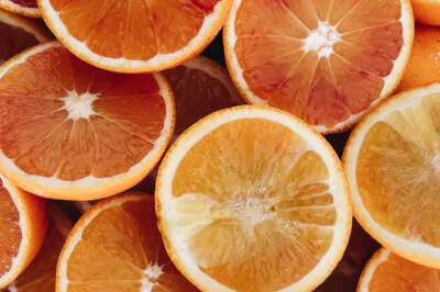 Fresh slice of orange