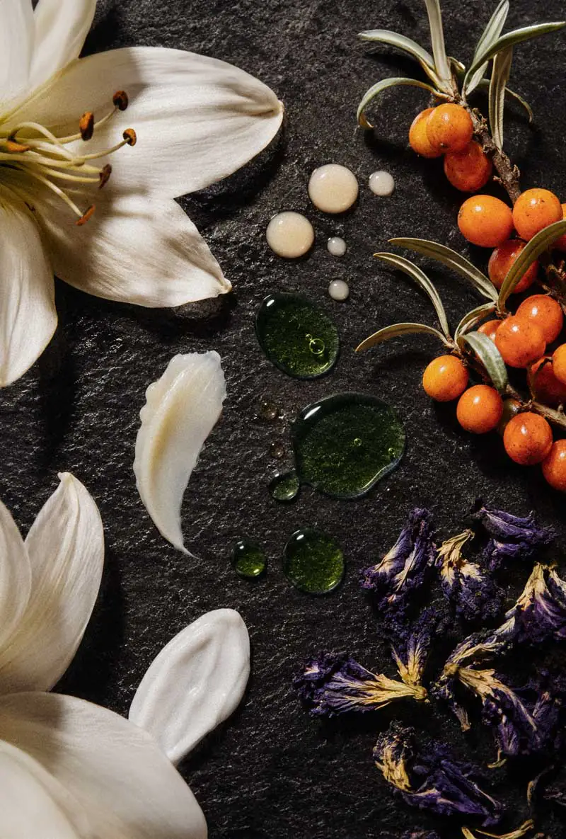 Skin care textures and featured ingredients from the Activated Beauty Trial Kit