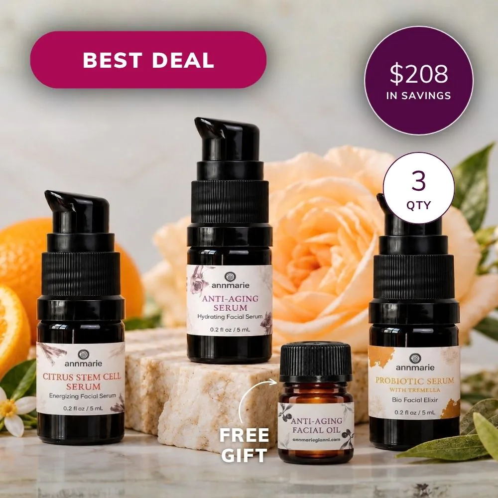 Get 3 Serum Trio + Free Anti-Aging Facial Oil Sample Offer and Save $208